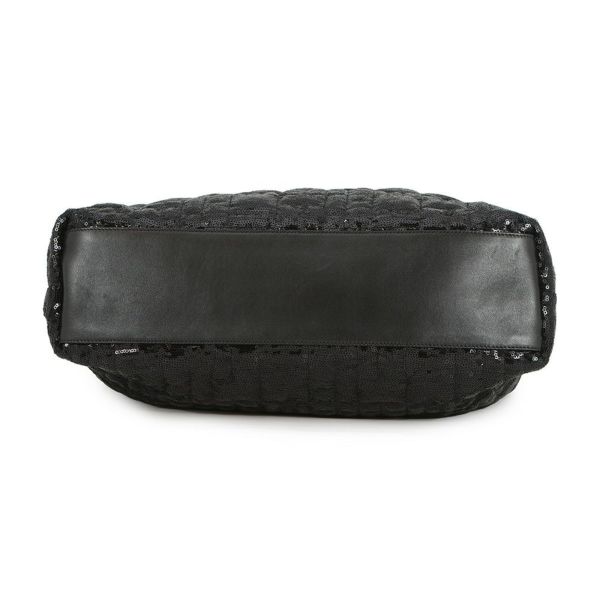 ドルチェ＆ガッバーナ チェーントートバッグ スパンコール レザー DOLCE&GABBANA タッセル 黒