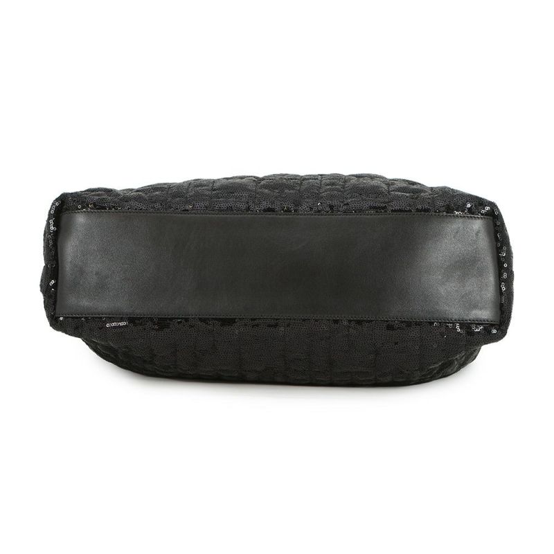 ドルチェ＆ガッバーナ チェーントートバッグ スパンコール レザー DOLCE&GABBANA タッセル 黒