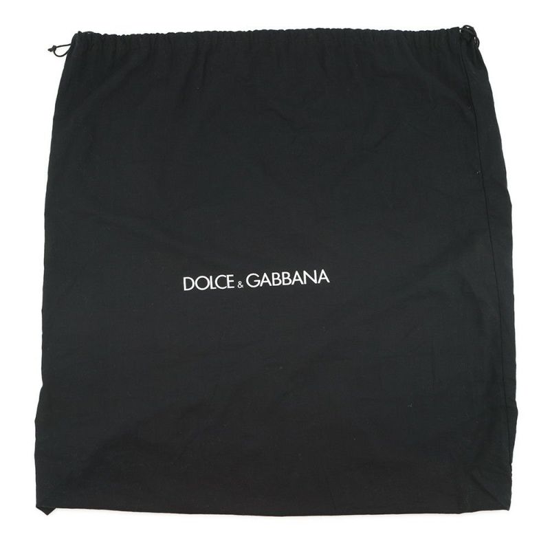 ドルチェ＆ガッバーナ チェーントートバッグ スパンコール レザー DOLCE&GABBANA タッセル 黒