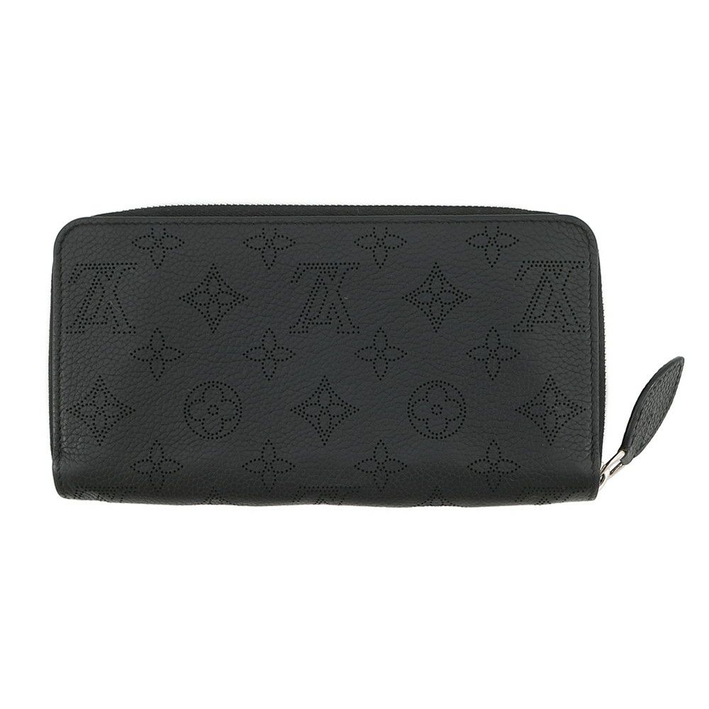 ルイヴィトン 長財布 モノグラム マヒナ ジッピー・ウォレット M61867 LOUIS VUITTON ラウンドファスナー 黒 ブラック