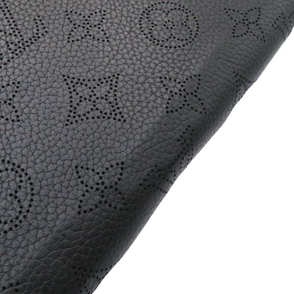 ルイヴィトン 長財布 モノグラム マヒナ ジッピー・ウォレット M61867 LOUIS VUITTON ラウンドファスナー 黒 ブラック