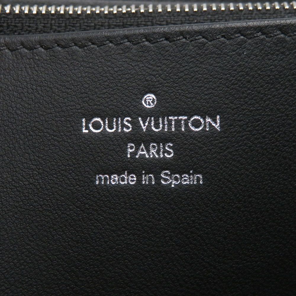 ルイヴィトン 長財布 モノグラム マヒナ ジッピー・ウォレット M61867 LOUIS VUITTON ラウンドファスナー 黒 ブラック