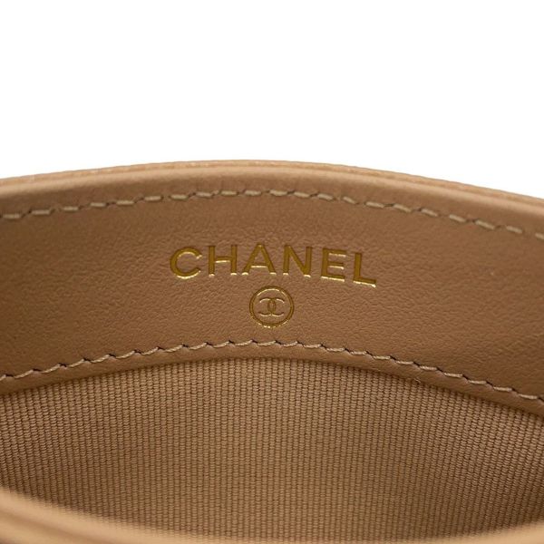 シャネル カードケース マトラッセ ココマーク キャビアスキン ラインストーン AP2737 CHANEL 定期入れ パスケース