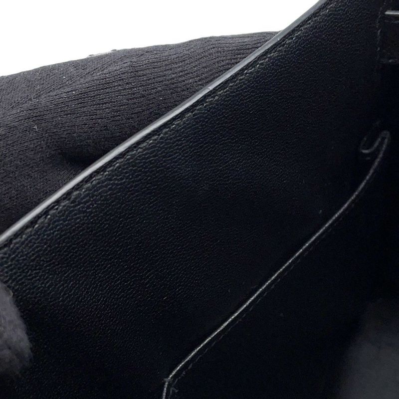 エルメス ハンドバッグ ケリー28 外縫い ブラック/ゴールド金具 エプソン Z刻印 2wayショルダー 黒