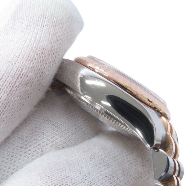 ロレックス デイトジャスト SS/K18PG 179171G ROLEX 腕時計 レディース メテオライト文字盤 10Pダイヤ