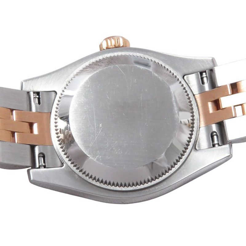 ロレックス デイトジャスト SS/K18PG 179171G ROLEX 腕時計 レディース メテオライト文字盤 10Pダイヤ