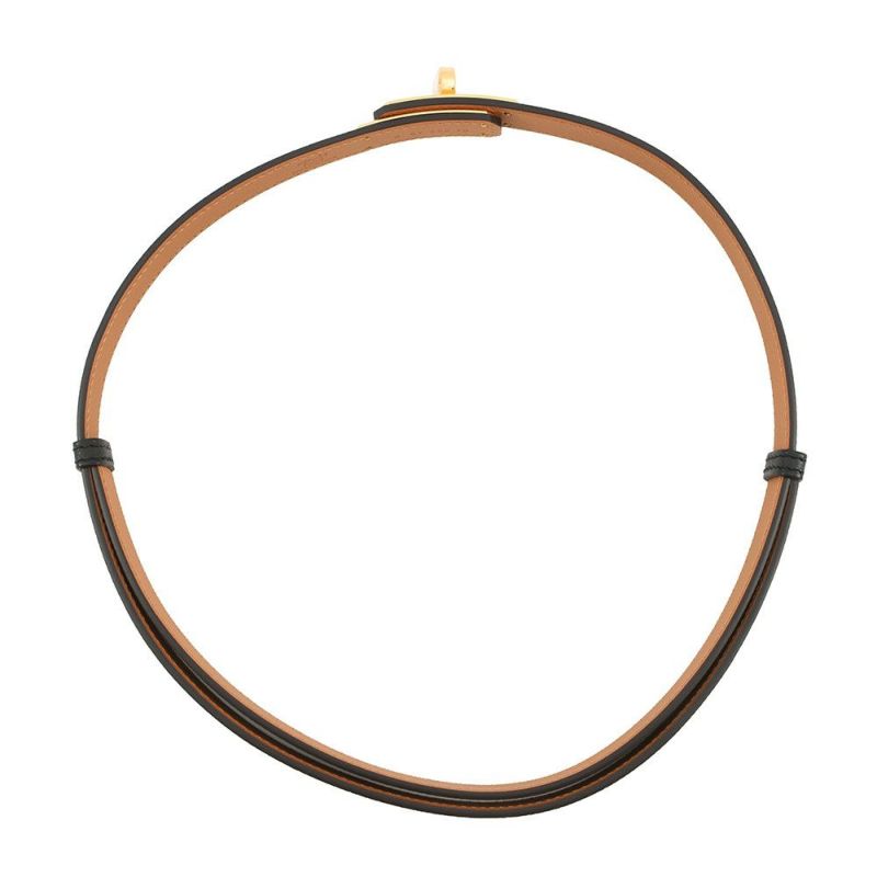 エルメス ケリーベルト ブラック/ゴールド金具 エプソン K刻印 HERMES 黒