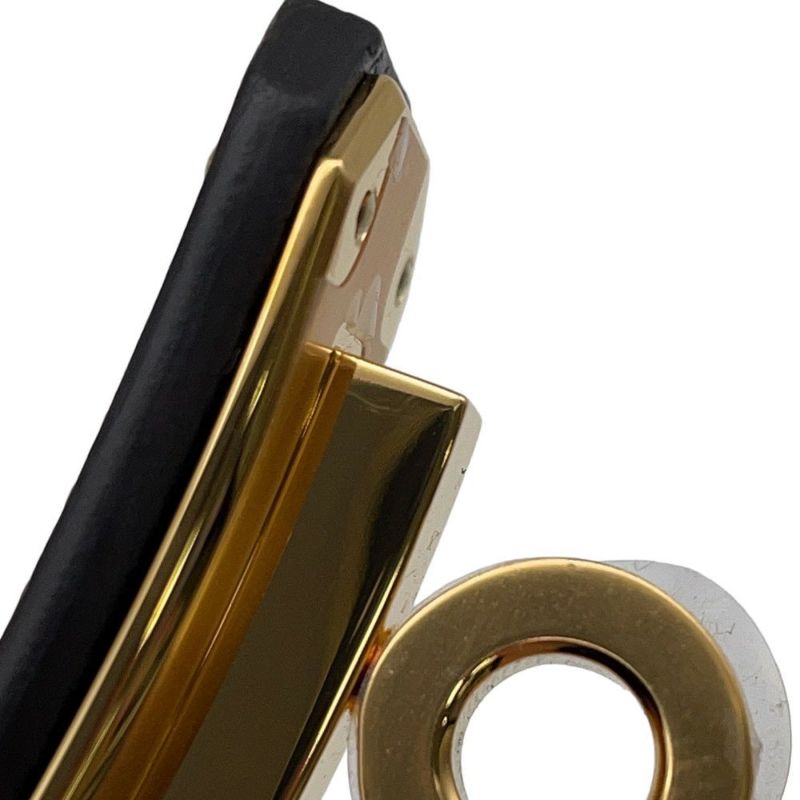 エルメス ケリーベルト ブラック/ゴールド金具 エプソン K刻印 HERMES 黒