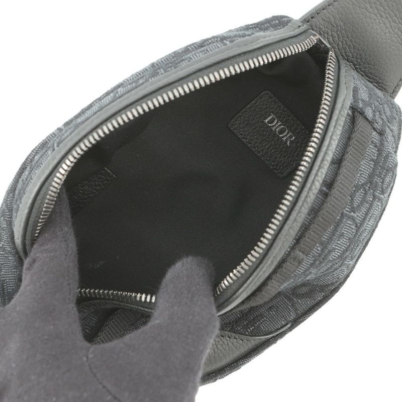 ディオール ボディバッグ オブリーク SCARAB ミニ キャンバス 2ESBC311YKY Christian Dior トロッター 黒