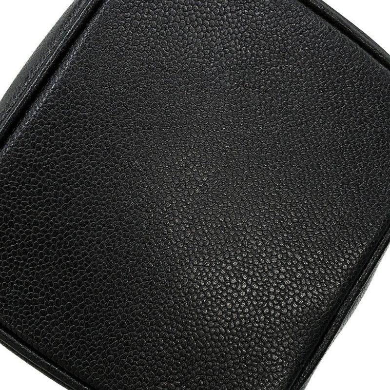 シャネル バニティバッグ ココマーク 縦型 キャビアスキン A01998 CHANEL 化粧ポーチ コスメポーチ 黒