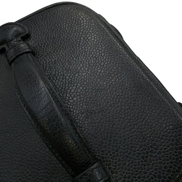 シャネル バニティバッグ ココマーク 縦型 キャビアスキン A01998 CHANEL 化粧ポーチ コスメポーチ 黒