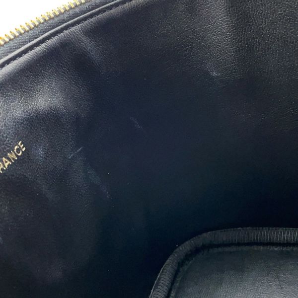シャネル バニティバッグ ココマーク 縦型 キャビアスキン A01998 CHANEL 化粧ポーチ コスメポーチ 黒