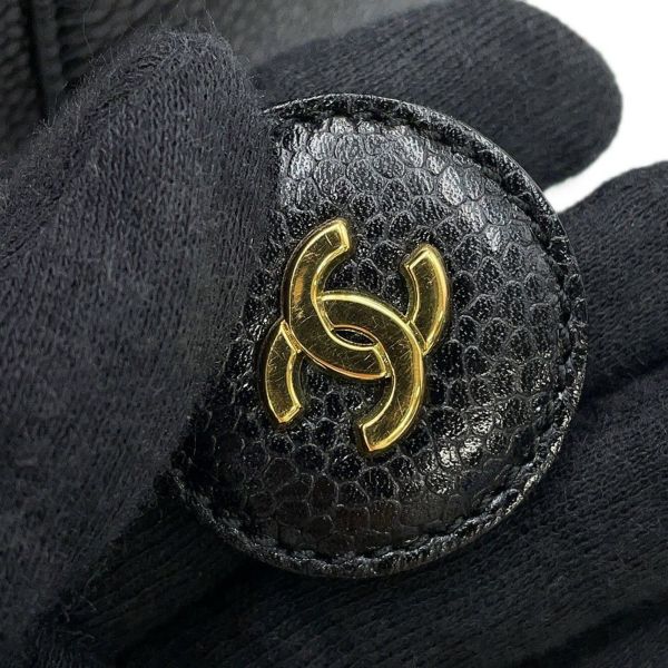 シャネル バニティバッグ ココマーク 縦型 キャビアスキン A01998 CHANEL 化粧ポーチ コスメポーチ 黒