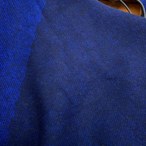 エルメス ポンチョ ハイランド リバーシブル ウール カシミア HERMES ケープ タッセル付き チェック アウター