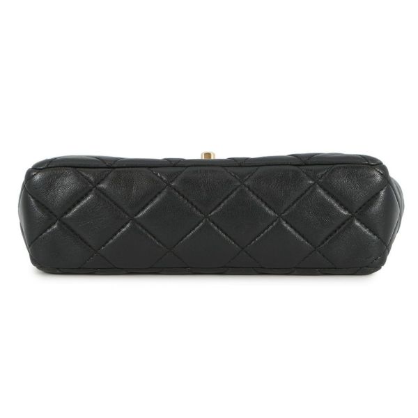 シャネル チェーンショルダーバッグ ココマーク マトラッセ ラムスキン AS5259 CHANEL 黒