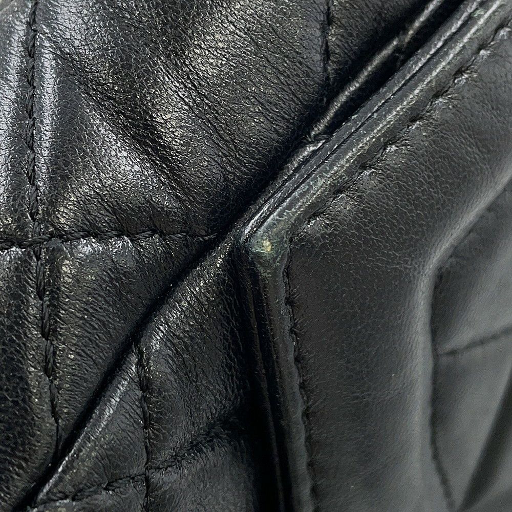 シャネル チェーンショルダーバッグ ココマーク マトラッセ ラムスキン AS5259 CHANEL 黒