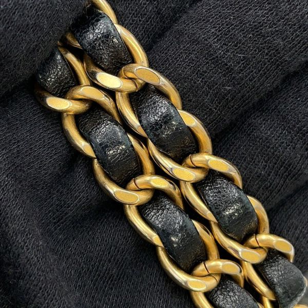 シャネル チェーンショルダーバッグ ココマーク マトラッセ ラムスキン AS5259 CHANEL 黒