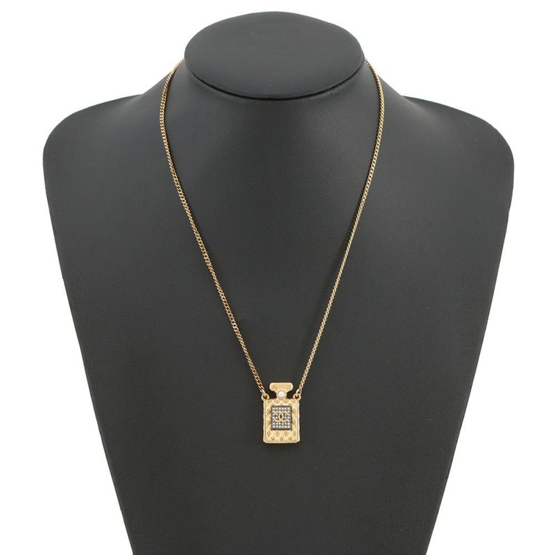 シャネル ネックレス ココマーク 香水ボトルモチーフ ラインストーン フェイクパール A20 A  AB4392 アクセサリー