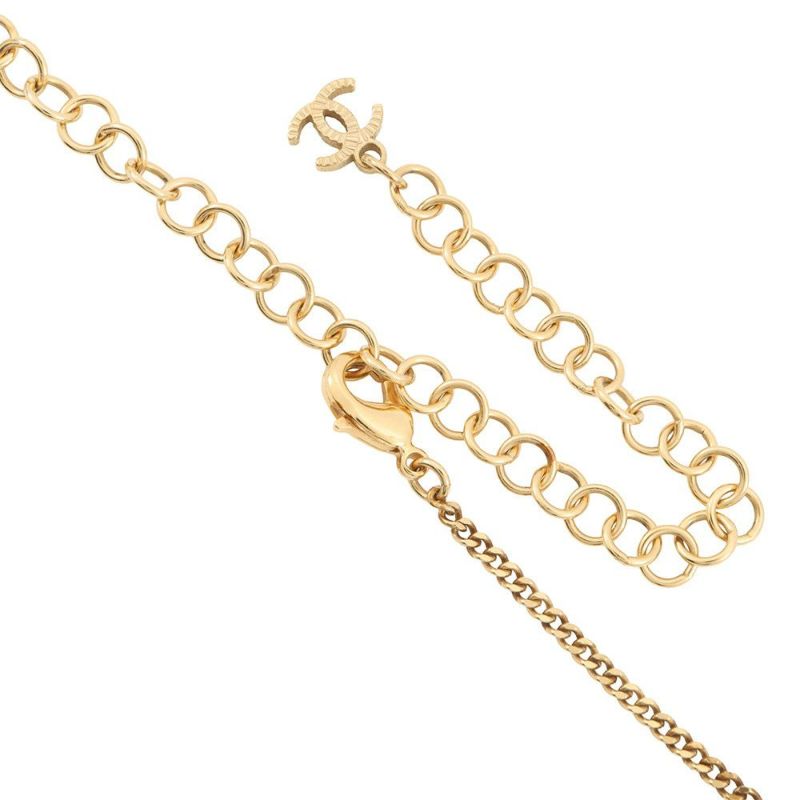 シャネル ネックレス ココマーク 香水ボトルモチーフ ラインストーン フェイクパール A20 A  AB4392 アクセサリー