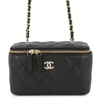 シャネル チェーンショルダーバッグ バニティ ココマーク マトラッセ