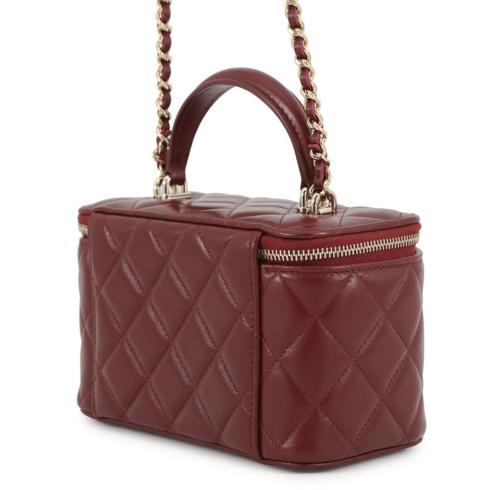 シャネル チェーンショルダーバッグ マトラッセ ココマーク ヴァニティケース ラムスキン AP2199 CHANEL