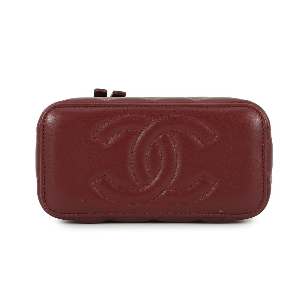 シャネル チェーンショルダーバッグ マトラッセ ココマーク ヴァニティケース ラムスキン AP2199 CHANEL