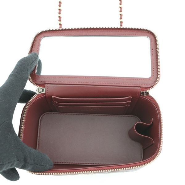 シャネル チェーンショルダーバッグ マトラッセ ココマーク ヴァニティケース ラムスキン AP2199 CHANEL