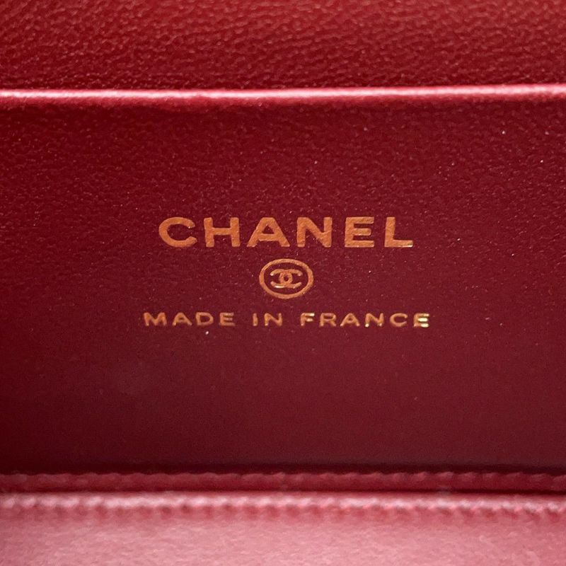 シャネル チェーンショルダーバッグ マトラッセ ココマーク ヴァニティケース ラムスキン AP2199 CHANEL