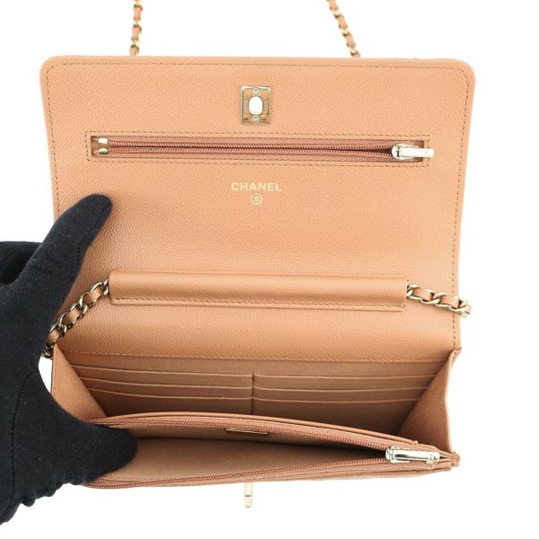 シャネル チェーンウォレット マトラッセ ココマーク キャビアスキン AP4241 CHANEL 財布