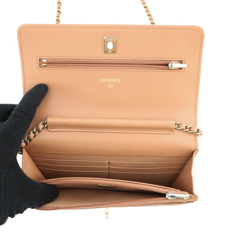 シャネル チェーンウォレット マトラッセ ココマーク キャビアスキン AP4241 CHANEL 財布