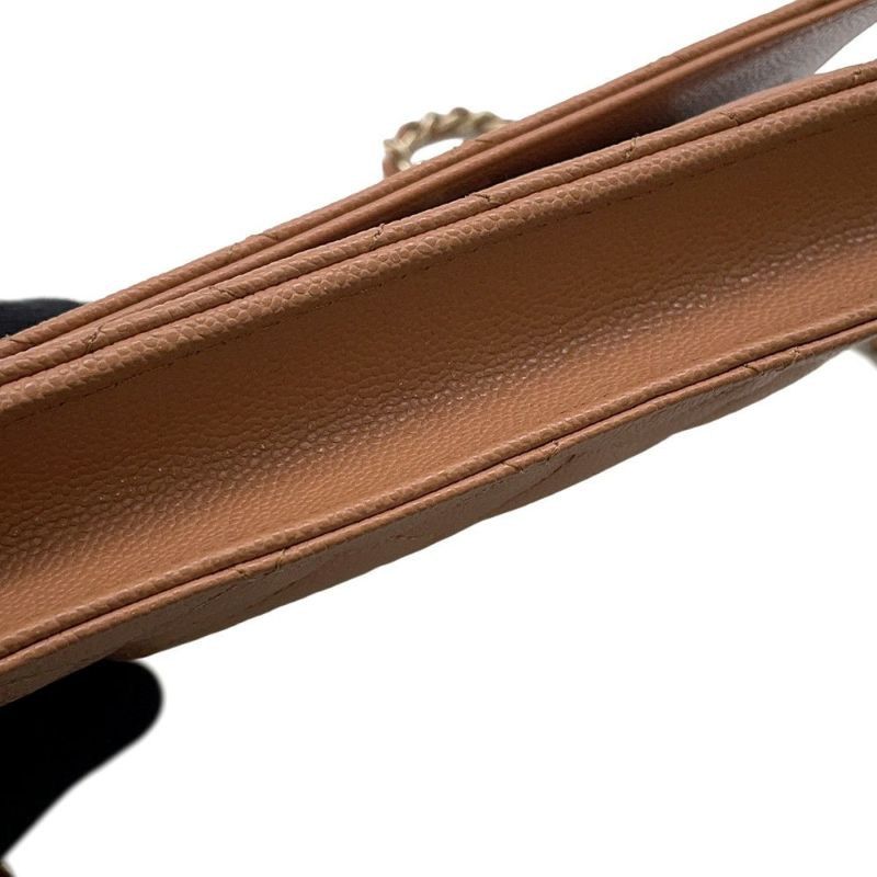 シャネル チェーンウォレット マトラッセ ココマーク キャビアスキン AP4241 CHANEL 財布