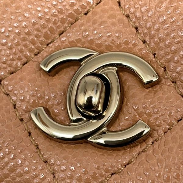 シャネル チェーンウォレット マトラッセ ココマーク キャビアスキン AP4241 CHANEL 財布