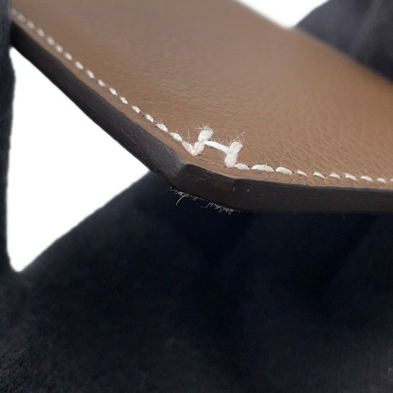 エルメス カードケース Hセリエ エトゥープ エバーカラー W刻印 HERMES カード