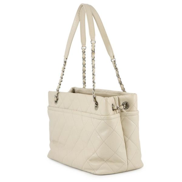 シャネル チェーントートバッグ マトラッセ デカココマーク キャビアスキン A48374 CHANEL ショルダーバッグ