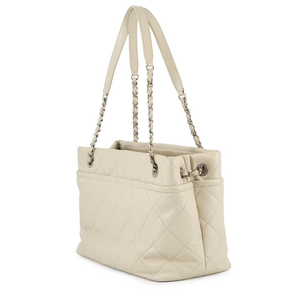 シャネル チェーントートバッグ マトラッセ デカココマーク キャビアスキン A48374 CHANEL ショルダーバッグ