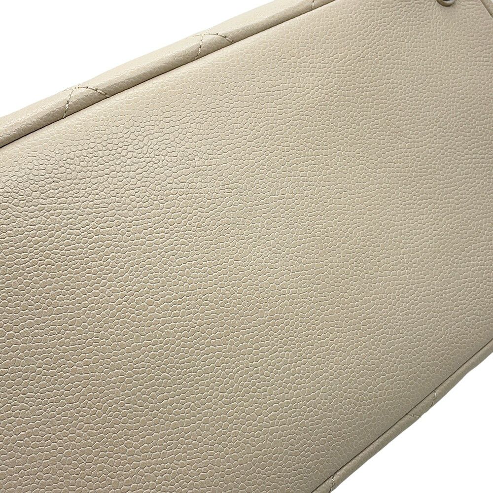 シャネル チェーントートバッグ マトラッセ デカココマーク キャビアスキン A48374 CHANEL ショルダーバッグ