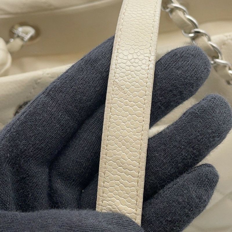 シャネル チェーントートバッグ マトラッセ デカココマーク キャビアスキン A48374 CHANEL ショルダーバッグ