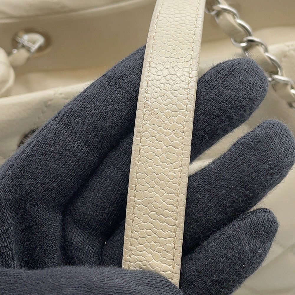 シャネル チェーントートバッグ マトラッセ デカココマーク キャビアスキン A48374 CHANEL ショルダーバッグ