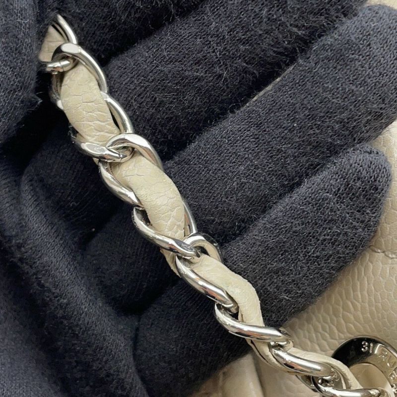 シャネル チェーントートバッグ マトラッセ デカココマーク キャビアスキン A48374 CHANEL ショルダーバッグ