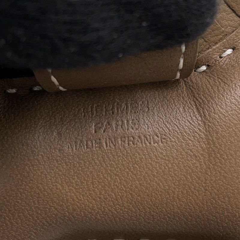 エルメス バッグチャーム ロデオPM ペガサス エトゥープ ラムスキン W刻印