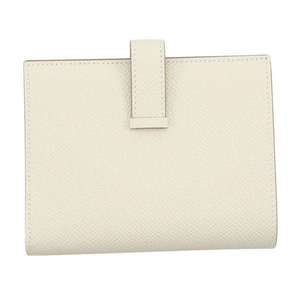 エルメス 二つ折り財布 ベアンコンパクト クレ/ゴールド金具 エプソン K刻印