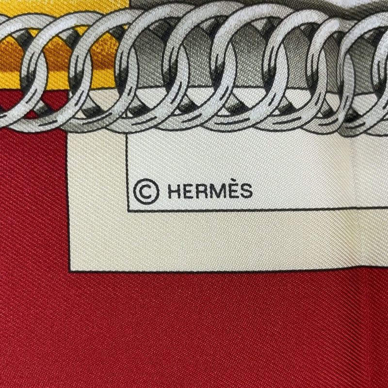 エルメス スカーフ カレ90 弓形連結 ATTELAGE EN ARBALETE HERMES シルク