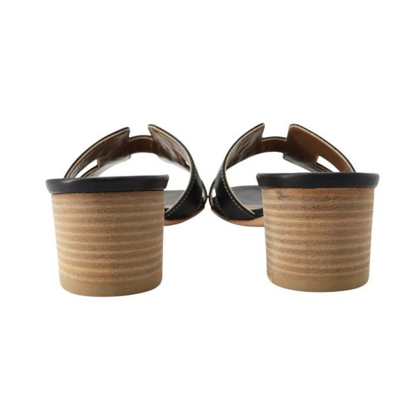 エルメス サンダル オアジス Oasis レディースサイズ36 1/2 HERMES 靴 黒