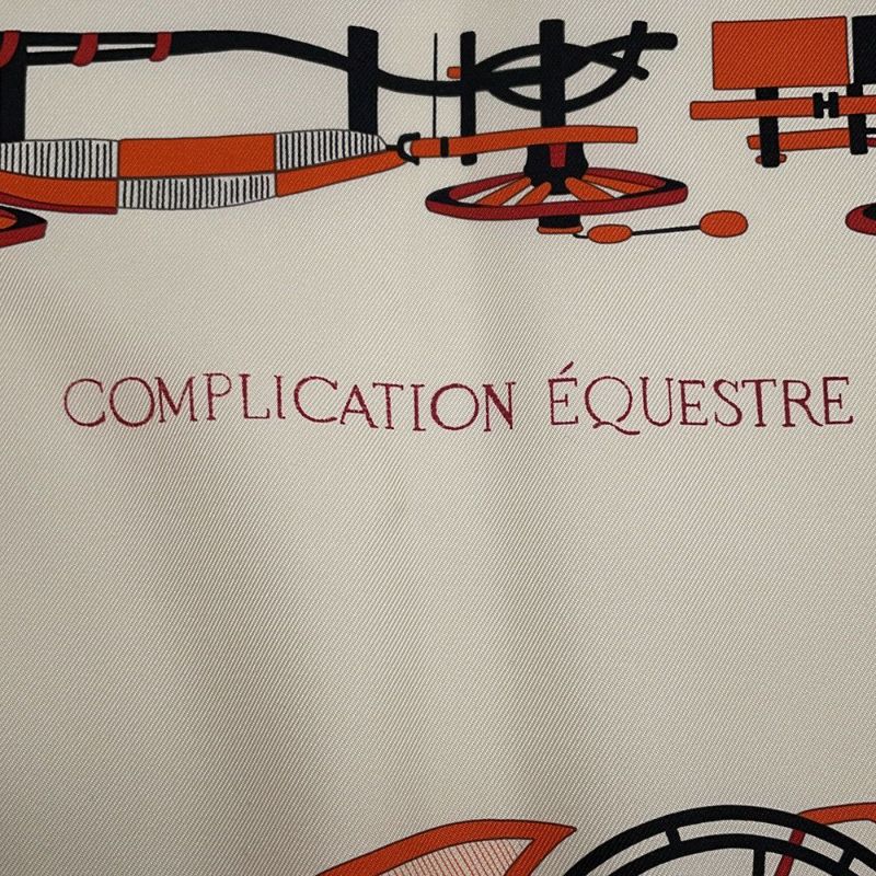 エルメス スカーフ カレ90 コンプリケーション・エケストル Complication Equestre HERMES シルク 2024秋冬
