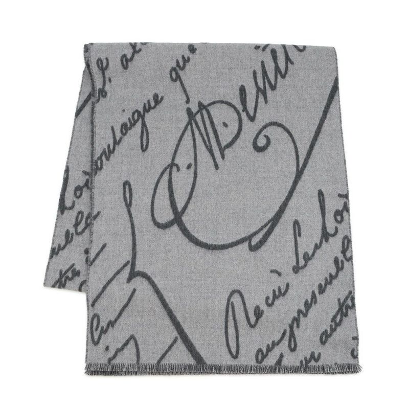 ベルルッティ マフラー スクリットパターン スカーフ ウール Berluti