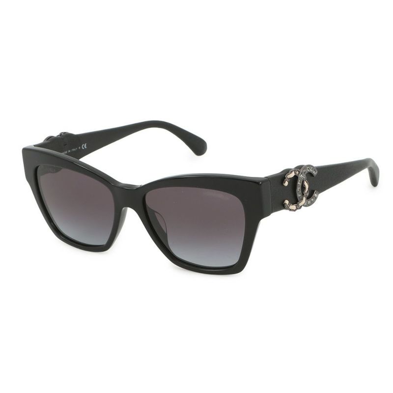 シャネル サングラス ココマーク キャットアイ アイウェア 5456Q-A CHANEL アイウェア 黒