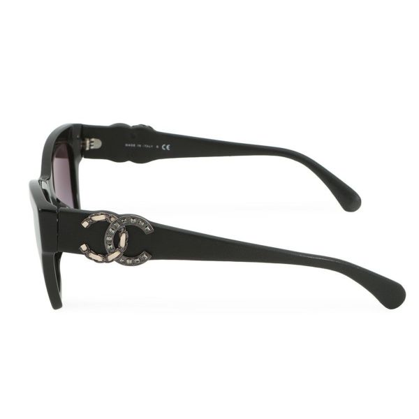 シャネル サングラス ココマーク キャットアイ アイウェア 5456Q-A CHANEL アイウェア 黒