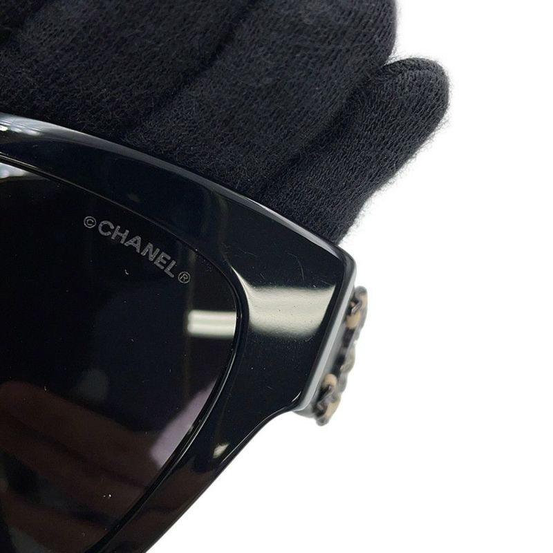 シャネル サングラス ココマーク キャットアイ アイウェア 5456Q-A CHANEL アイウェア 黒