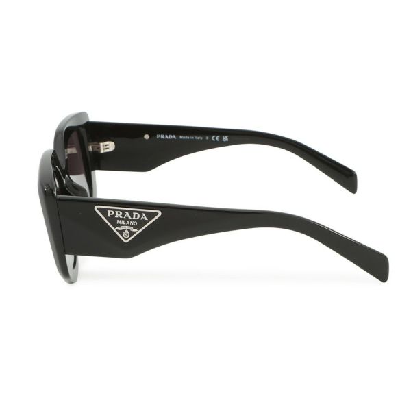 プラダ サングラス トライアングルロゴ ポリゴン型 セルフレーム PRADA アイウェア 黒