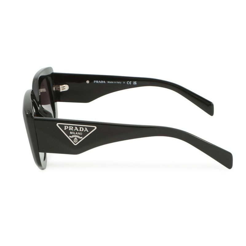 プラダ サングラス トライアングルロゴ ポリゴン型 セルフレーム PRADA アイウェア 黒